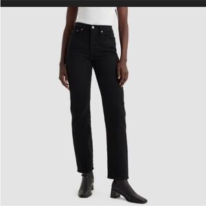Levi's Women's High Rise Wedgie Fit Black Jeans Sz 31 NWT